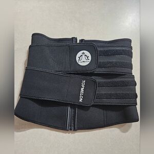Used Topmelon Women's Shapwear Size (0XL) Black Shaper waist wrap trainer.
